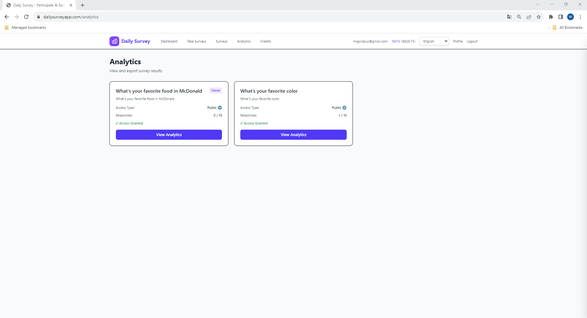 Selecciona una encuesta de tu lista