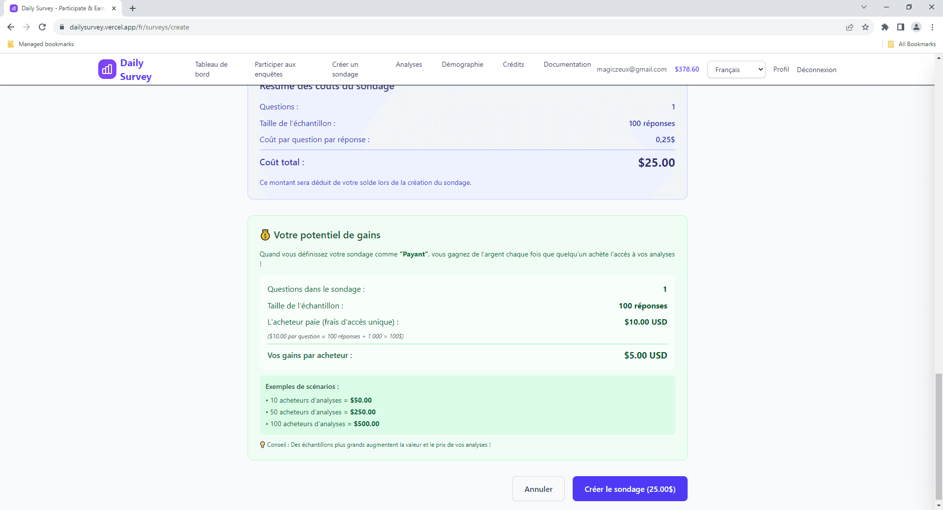 Infographie récapitulative des coûts et gains