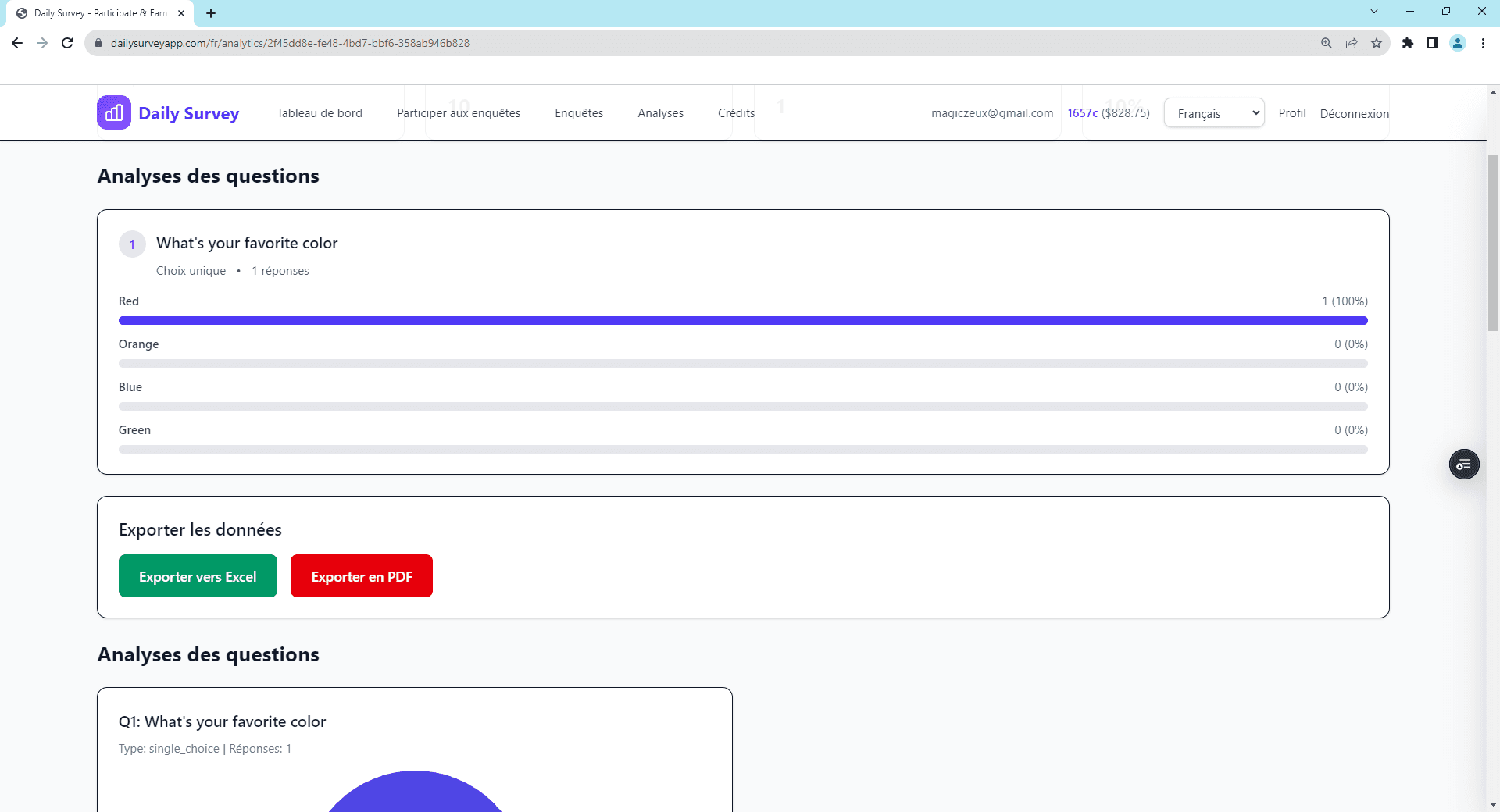 Options d'exportation - CSV, Excel, PDF, JSON