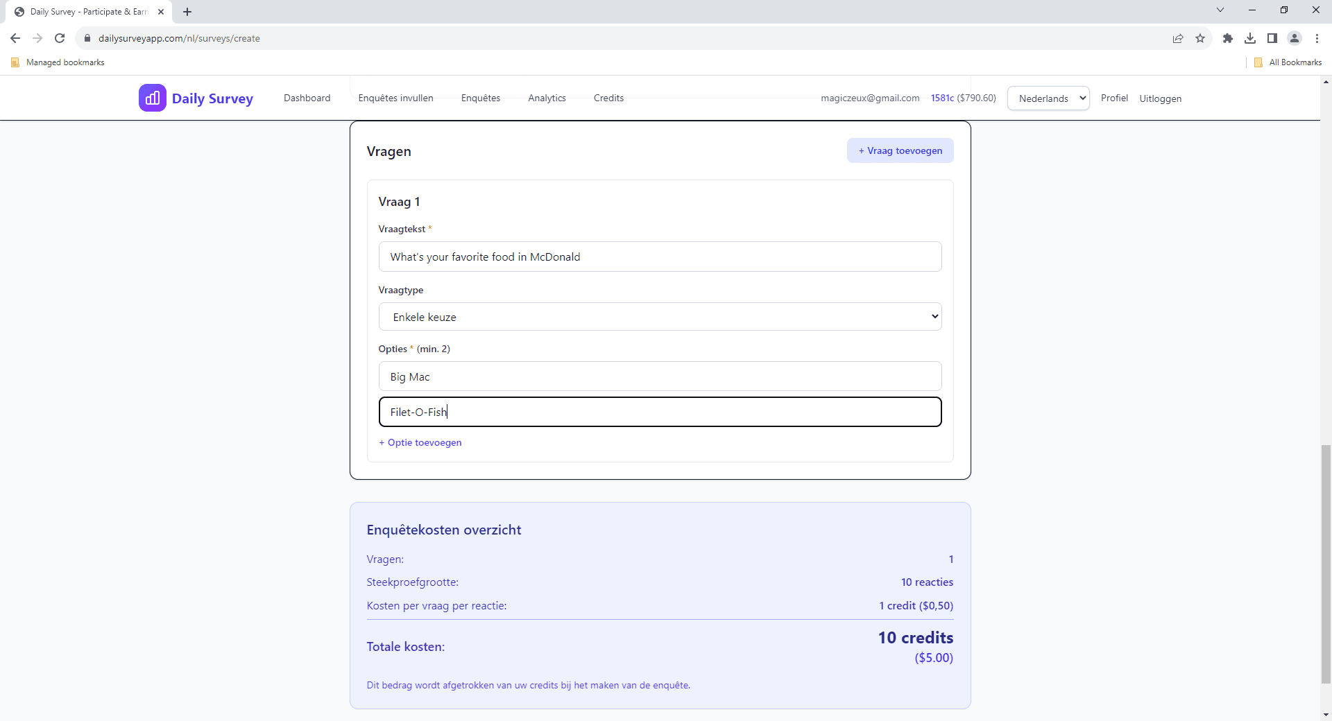Vrageneditor - Voeg verschillende soorten vragen toe