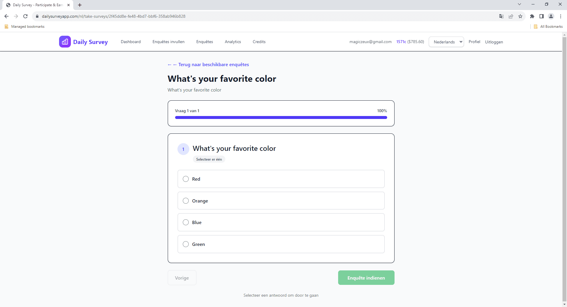 EnquĂȘtevragen beantwoorden
