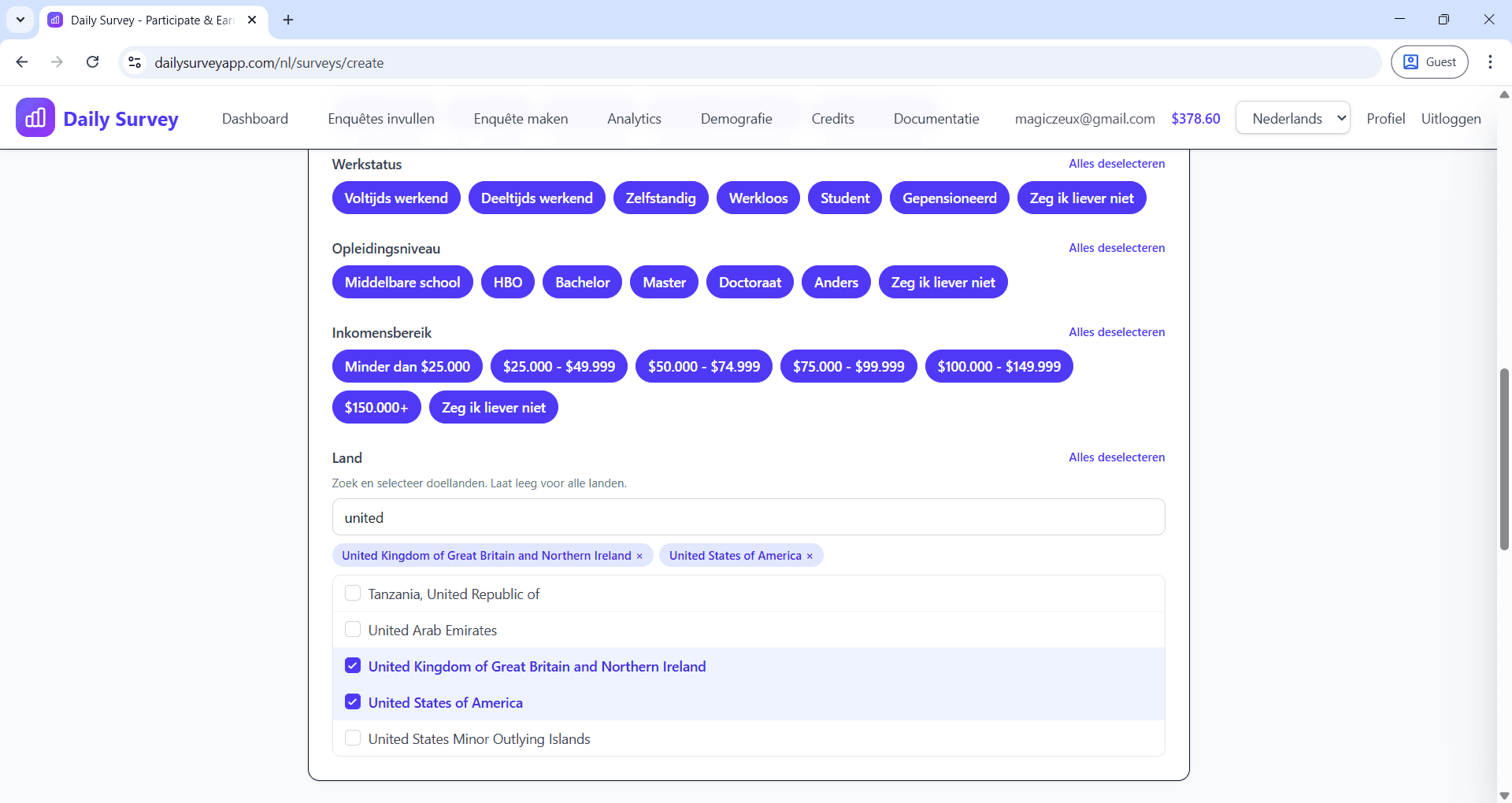 Demografische targeting - Selecteer uw doelgroep