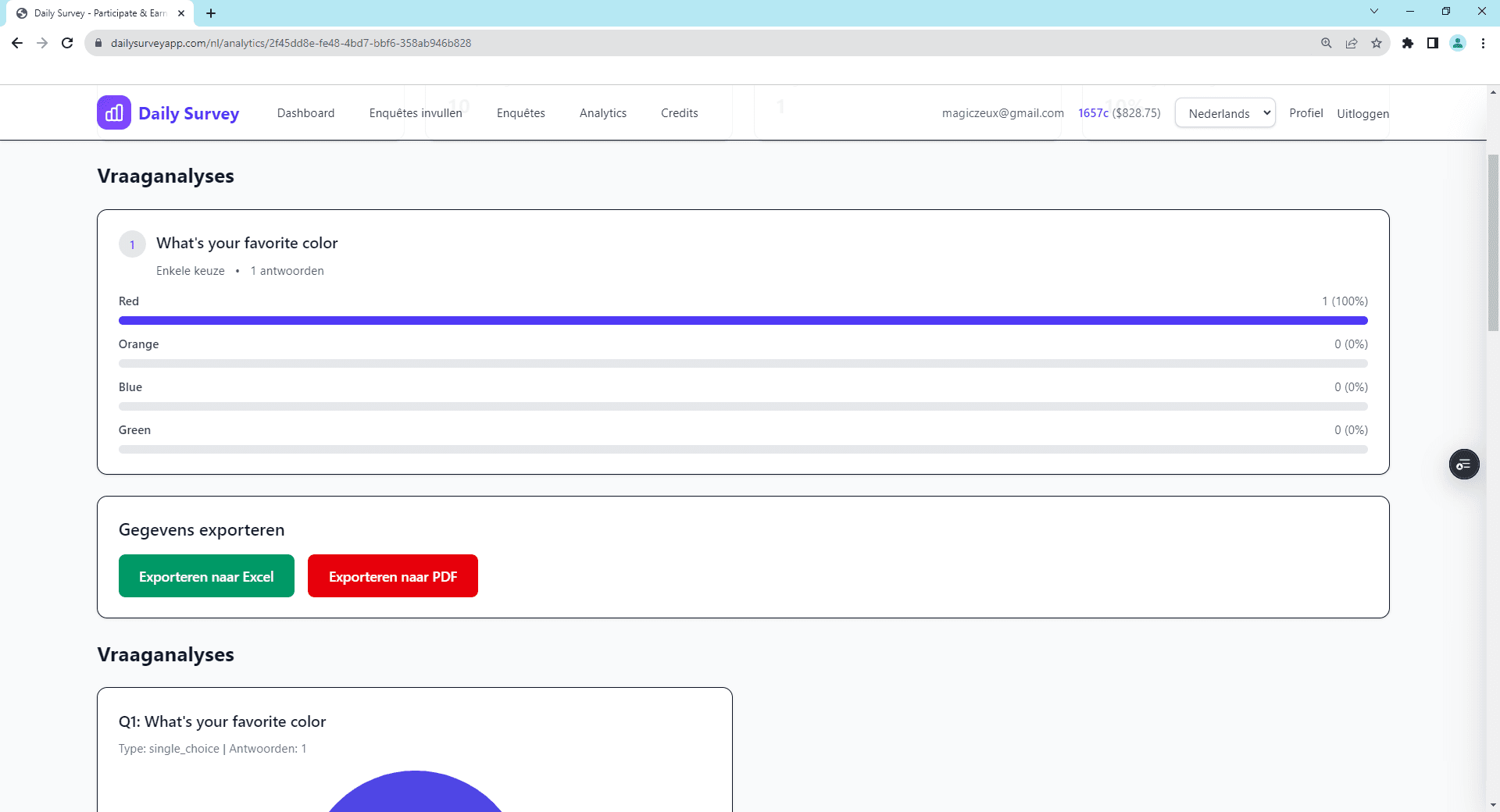 Export opties - CSV, Excel, PDF, JSON