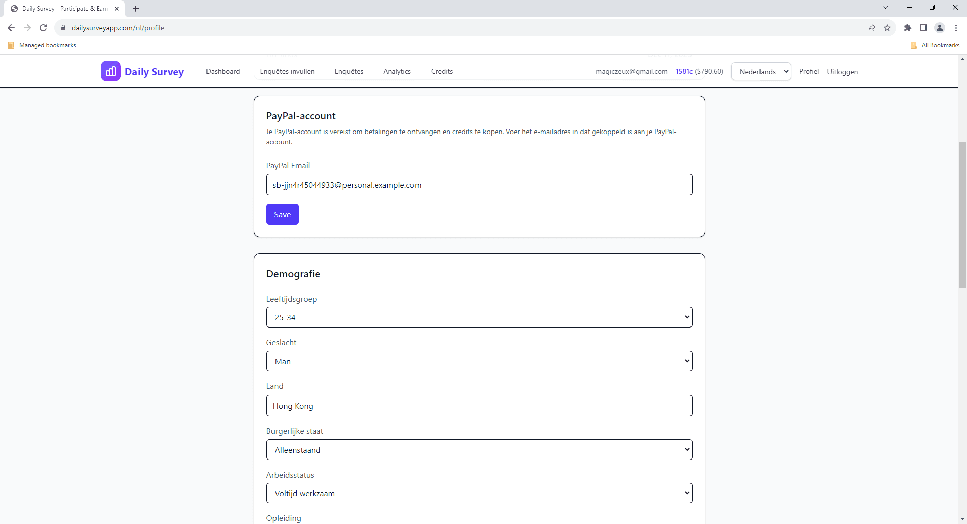 PayPal instellingen - Koppel uw PayPal account
